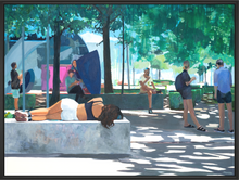 Load image into Gallery viewer, Main image Framed Print on Canvas: Jardim Porto