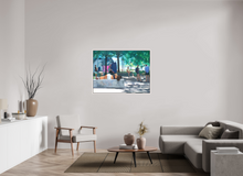 Load image into Gallery viewer, 120.8 x 90 cm, White Maple Frame Canvas Framed Print on Canvas: Jardim Porto