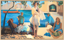 Load image into Gallery viewer, Main image Big Blue Lagoon - Artist Quality Print on Canvas