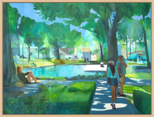 Load image into Gallery viewer, Main image Framed Canvas Print - Cordorarias Garden