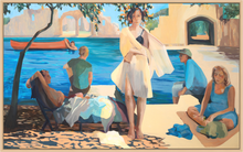 Load image into Gallery viewer, Main image Big Blue Lagoon - Artist Quality Print on Canvas